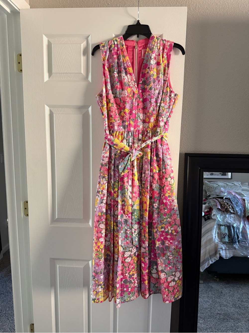 kate spade Pink Floral Midi Dress - Picture 3 of 8